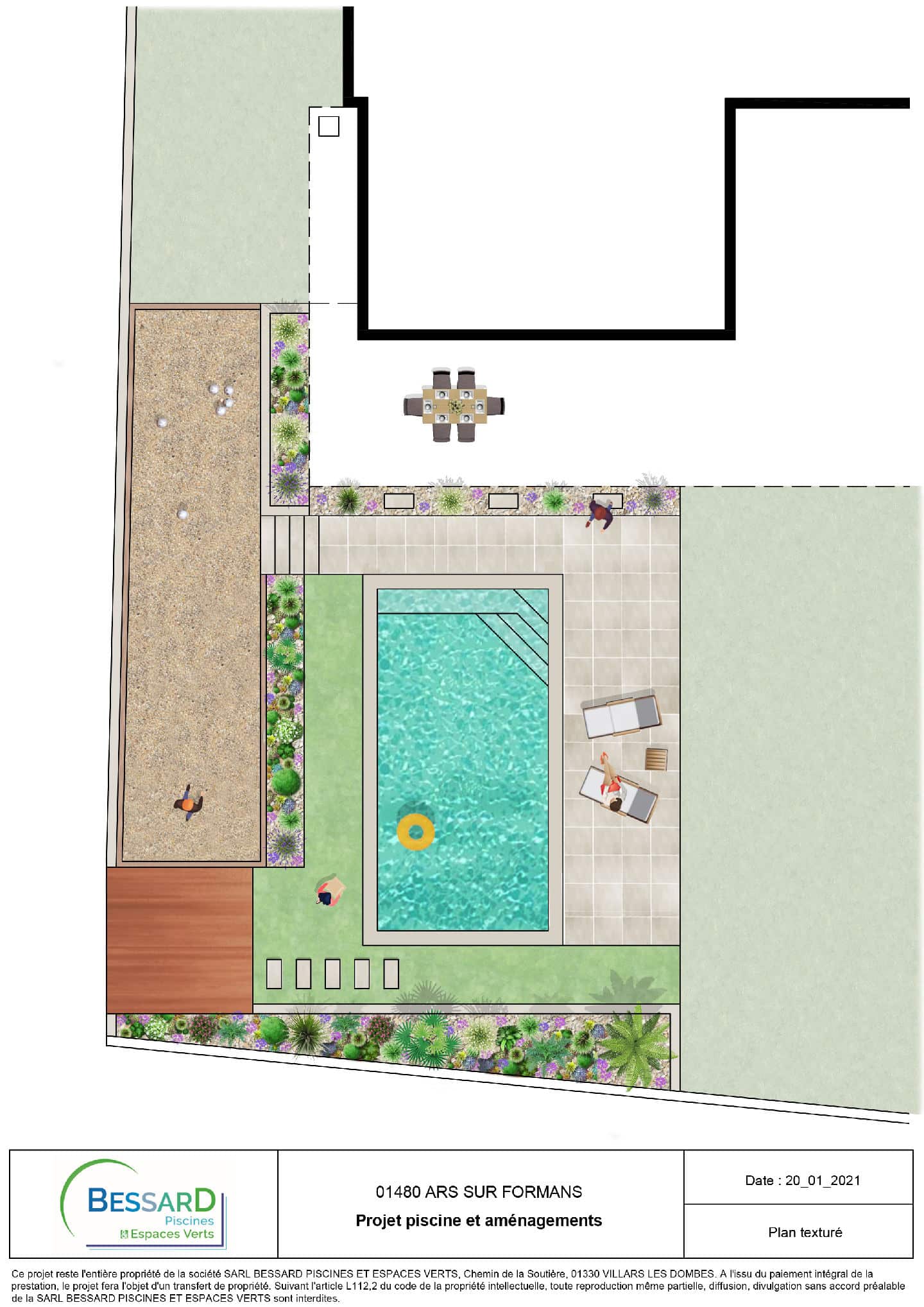 Etude 1 piscine Miribel Plan 2D
